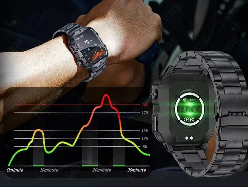 XIAOMI Mijia Military Smartwatch – 1.81" AMOLED, GPS, Chamada Bluetooth, Monitoramento Completo