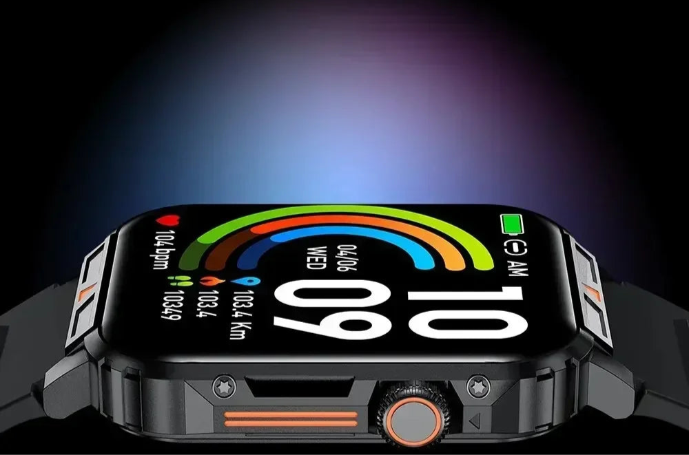 XIAOMI 1.95" Smartwatch Militar – Bluetooth Call, Resistente à Água, Monitoramento Completo