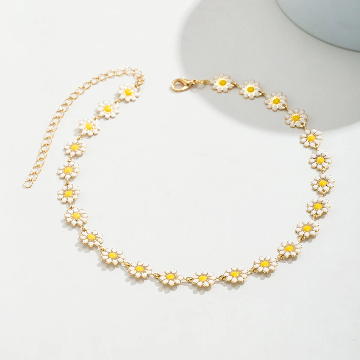 🌼 Choker Margarida em Liga de Zinco – Estilo Y2K com Toque K-Popy Gift Y2K Accessories