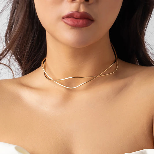 ⚡ Choker Torques Punk em Metal – Estilo Vintage com Toque Steampunk