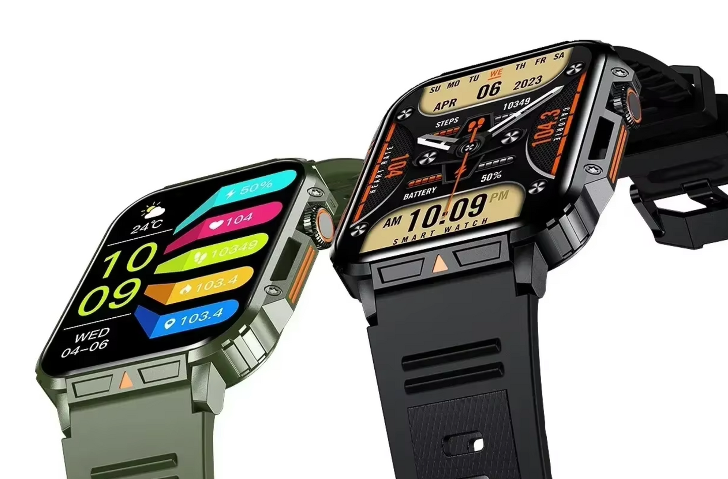 XIAOMI 1.95" Smartwatch Militar – Bluetooth Call, Resistente à Água, Monitoramento Completo