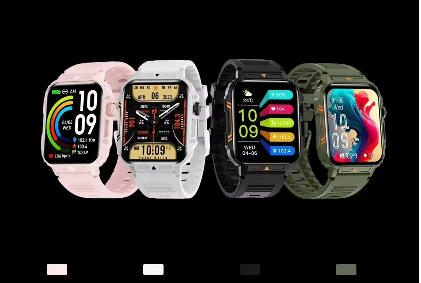 XIAOMI 1.95" Smartwatch Militar – Bluetooth Call, Resistente à Água, Monitoramento Completo