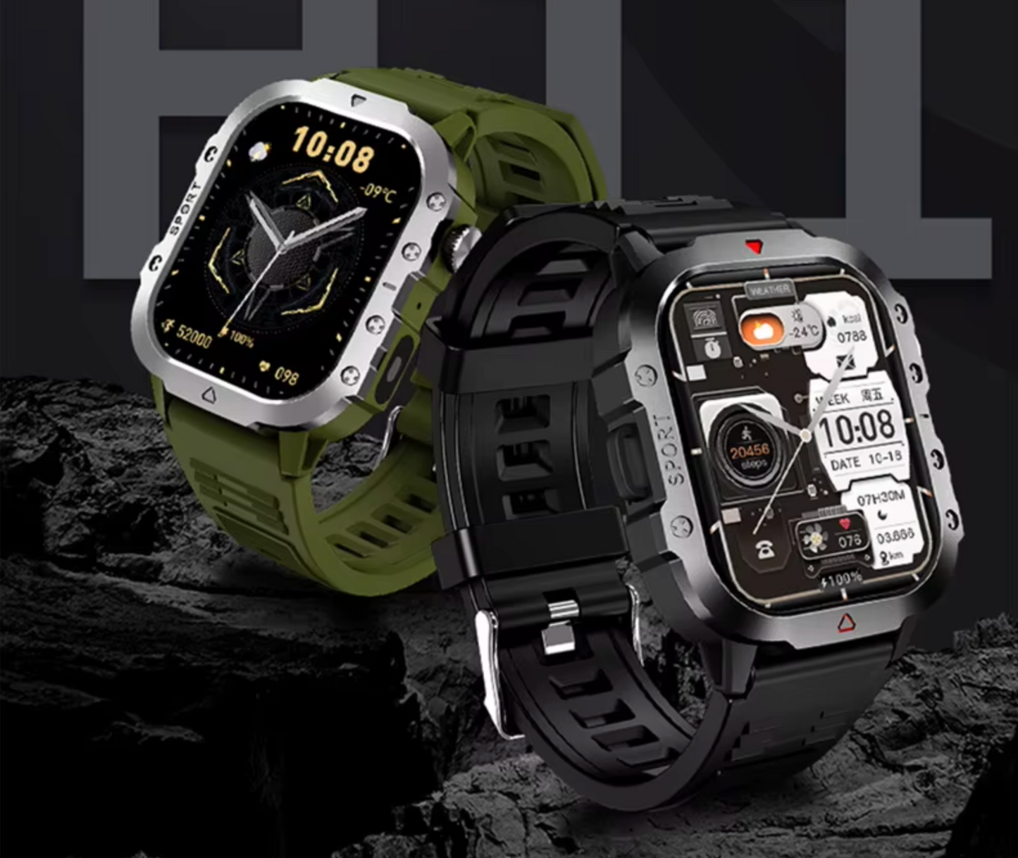 XIAOMI Mijia Military Smartwatch – 1.81" AMOLED, GPS, Chamada Bluetooth, Monitoramento Completo