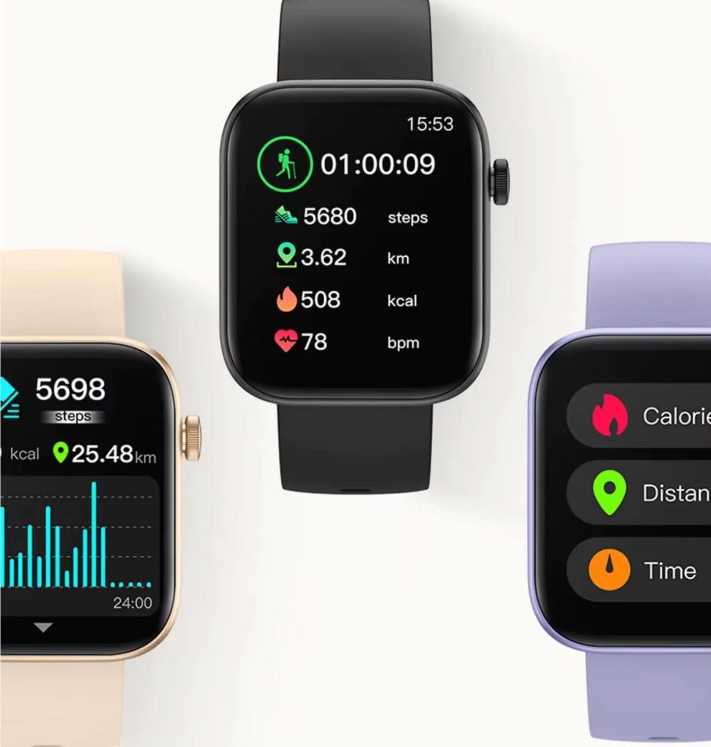 COLMI Smartwatch 1.9" Chamadas Bluetooth, Monitoramento de Saúde, 100+ Modos Esportivos