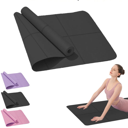 Tapete de Yoga Antiderrapante para Esportes e Fitness – EVA Confortável, 4MM de Espessura