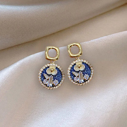 💙 Brincos Coração Azul com Zircônia – Brilho e Elegância ✨