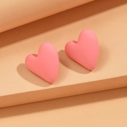 💖 Brincos Coração Acrílico Colorido – Estilo Coreano Moderno 💖