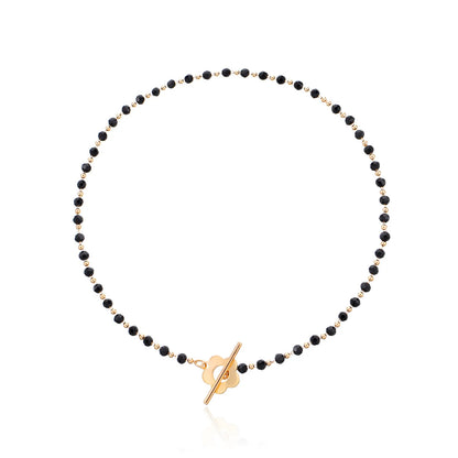 ✨ Colar Choker Luxuoso com Pérolas e Fecho Flor OT ✨